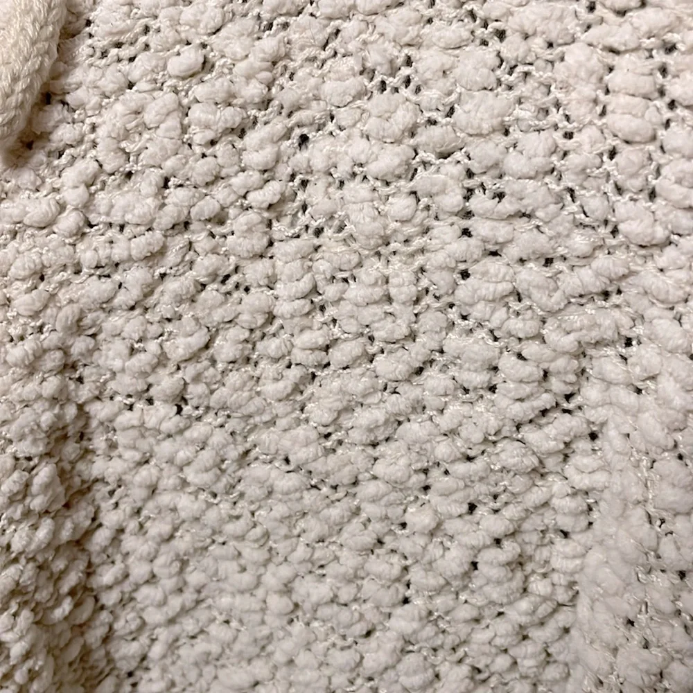 POL CREAM KNIT HOODIE PULLOVER SWEATER - L - NWT ! 💛 - Picture 2 of 8